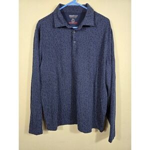 Kenneth Cole Awearness Polo‎ Shirt Long Sleeve Slim Fit Casual XL Men's